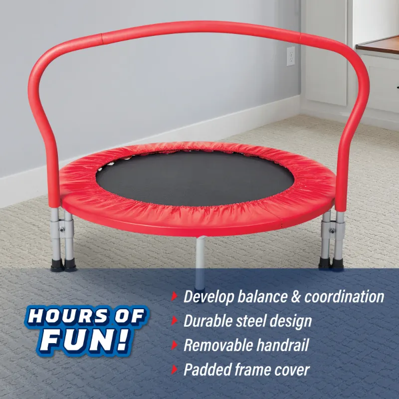 View 1 of 1 LEG MISSING
3-Foot Folding Trampoline, 36" Diameter, for Ages 3 and up, by MinnARK