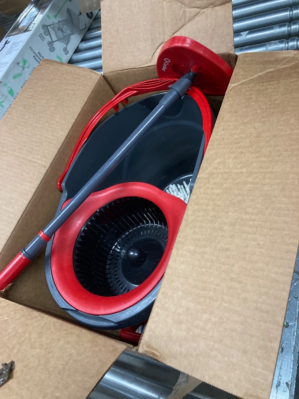 Photo 1 of **MISSING PARTS/ONLY BUCKET AND MOP STICK**O-Cedar EasyWring RinseClean Microfiber Spin Mop & Bucket Floor Cleaning System,