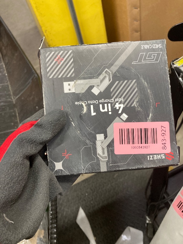 Photo 1 of [Upgraded] 4-in-1 USB C Cable 45W 3FT Compatible with Lightning Cable [Fast Charging & Data Transfer] Flat Nylon Braided for iPhone iPad Charger Cord, Multi Charge Wire Combo with L/Type C/USB A Port