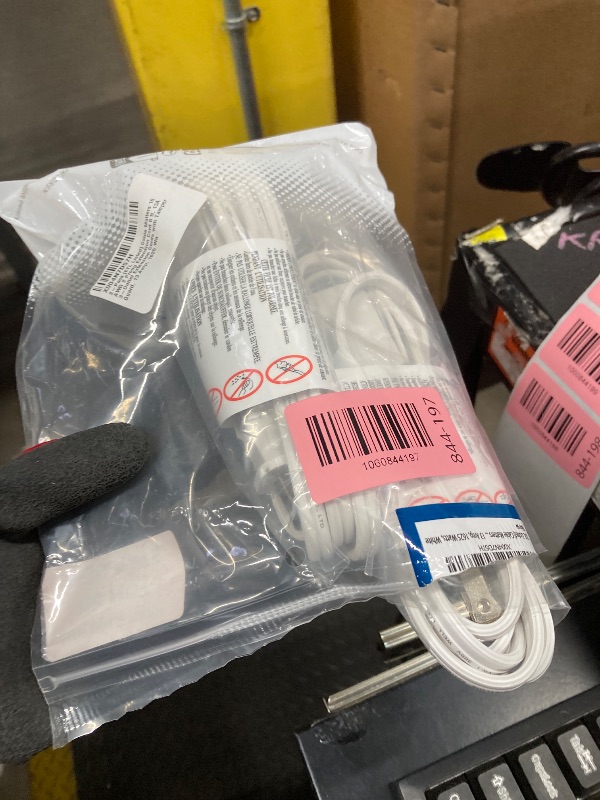 Photo 1 of [ETL Listed] Cable Matters 2-Pack 16 AWG 2 Prong Extension Cord 6 ft, 13A 3-Outlet Extension Cords with Tamper Guard, 13 Amp, 1625 Watts, White