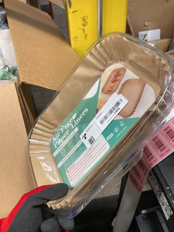 Photo 1 of 200PCS Air Fryer Liners for Ninja: Higher Non-Stick Disposable Parchment Paper Liner for Ninja DZ201/DZ401 Dual Airfryer Baking - Food Grade Ninja Air fryer Accessories (Rectangle - 8.6 x 5.5 inch)