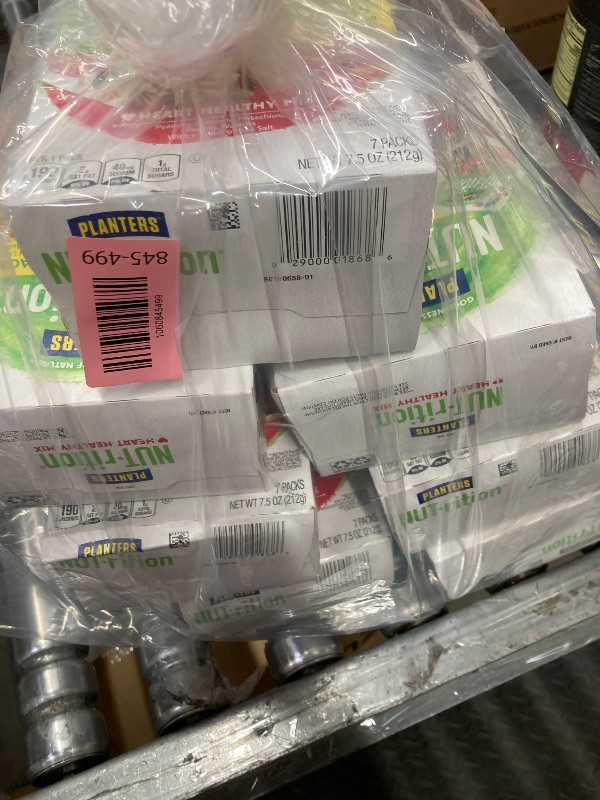 Photo 1 of (7 pack) PLANTERS NUT-RITION Heart Healthy Nut Mix, Shelf Stable, Plant Based Protein, 1 oz Plastic Package (7 Count)