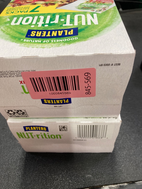 Photo 1 of ( 2 pack) PLANTERS NUT-RITION Heart Healthy Nut Mix, Shelf Stable, Plant Based Protein, 1 oz Plastic Package (7 Count)
