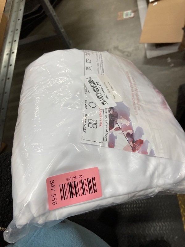 Photo 1 of 10x10ft Wrinkle Free White Backdrop Curtain for Parties Soft Fabric Drapes Wedding White Curtain Backdrop for Birthday Party Decorations Background for Photography 5x10ft, 2 Panels