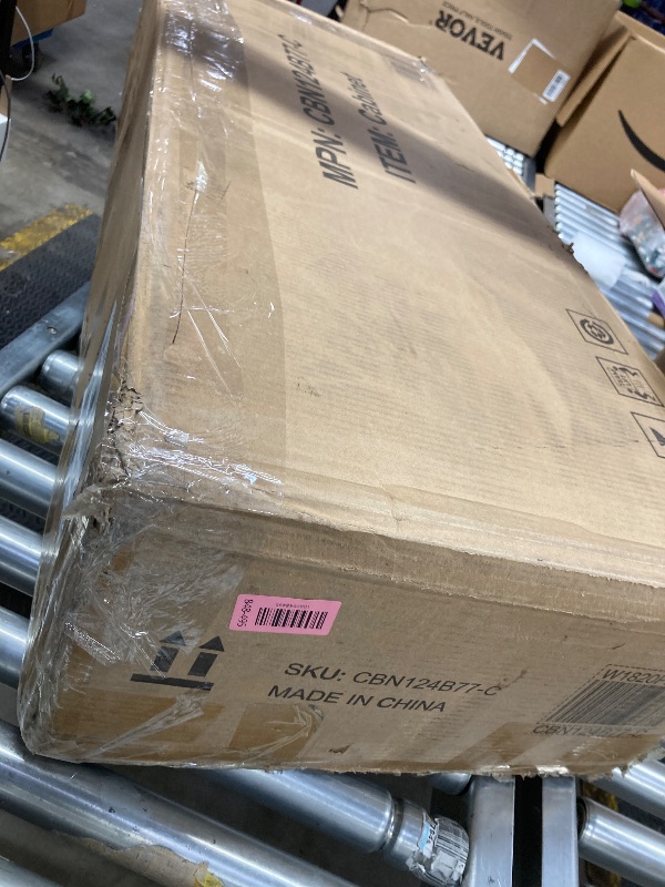 Photo 1 of **MISSING PARTS**Tatub Large Wall Unit Entertainment Center with Storage, Modern TV Entertainment Center with Bookshelves and Bridge Cabinet, Living Room Tall Bookshelf with Storage, 65.7" Wide for TV Placement, White