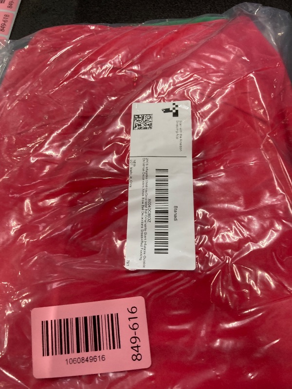 Photo 1 of [Velvet] Inflatable Ornaments Balls Outdoor 2Pcs - 24 Inch Large Inflatable Christmas Ornaments, Reusable Blow Up Christmas Ornaments, Inflatable Christmas Balls Decorations for Yard | Tree | Indoor