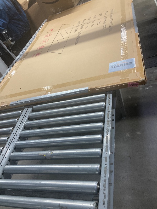 View 2 of [Tempered Glass] 48" x 80" Glass Chair Mat, 1/5" Thick Office Chair Mat for Carpet or Hardwood Floor, Heavy Duty Hard Chair Mats with Round Corner and Polished Edge, Carpeted Floor Protector