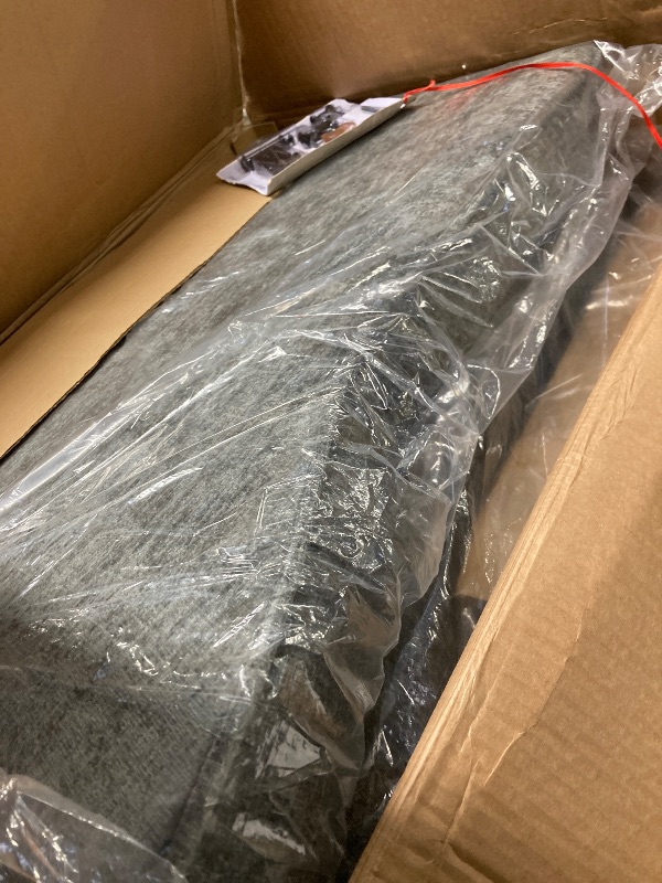 Photo 1 of 0" Single Modular Cloud Sofa Accent Chair, Deep Seat Tufted Chenille Armchair, Sectional Sofa for Living Room, Dark Grey