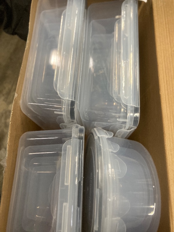 Photo 1 of 40 PCS Food Storage Containers with Lids Airtight (20 Containers & 20 Lids), Leak proof Meal Prep Container Set for Kitchen Storage, BPA-free, PVC-free Plastic, Microwave/Dishwasher Safe, Labels & Pen