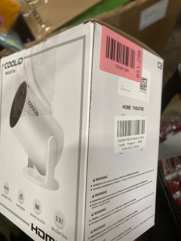 Photo 1 of [Built-in Apps & 2026 Upgraded] Mini Projector Support 4K 1080P Auto Keystone 180° Rotatable with WiFi 6 and Bluetooth 5.4, Projector Portable Compatibile with HDMI/TV Stick/Memory Stick/Laptop-White