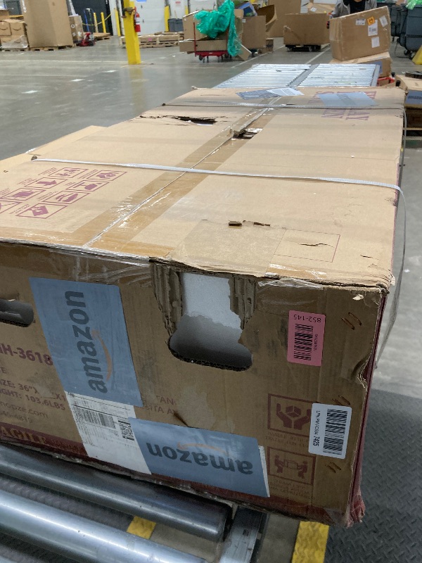 Photo 1 of ?Miuara Farmhouse Sink 36 Inch - Extra Large Apron Front Kitchen Sink Reversible 36"x18"x10", Undermount Installation, Farm House ?Style Single Bowl, Solid Fireclay, Glossy White, for Kitchen