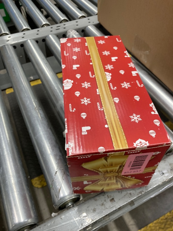 Photo 1 of 10'' Snow Globe Christmas, Musical Lighted Water Lantern with Swirling Glitter Decoration for Christmas Home, Living Room, Battery Operated or USB Powered (Christmas Tree)