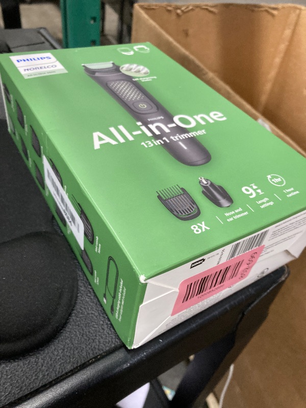Photo 1 of ***MISSING ATTACMENTS***Philips Norelco All-in-One 3000 Series 13 in 1 Trimmer, Beard Styler & Men's Hair Clipper, 9 Length Settings & Self-Sharpening Skin-Friendly Blades, MG3919/50