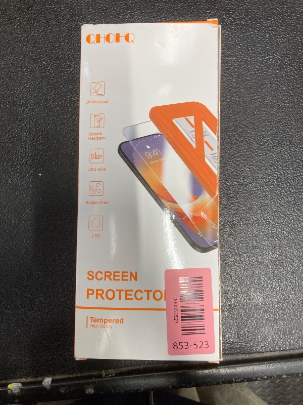 Photo 1 of [1-Second Auto-Install] QHOHQ 3 Pack Privacy Screen Protector for iPhone 17 Pro [6.3 Inch] + 1 Set Camera Lens Protector, 25° Anti Spy Tempered Glass, [12FT Military Grade Shatterproof], Case Friendly