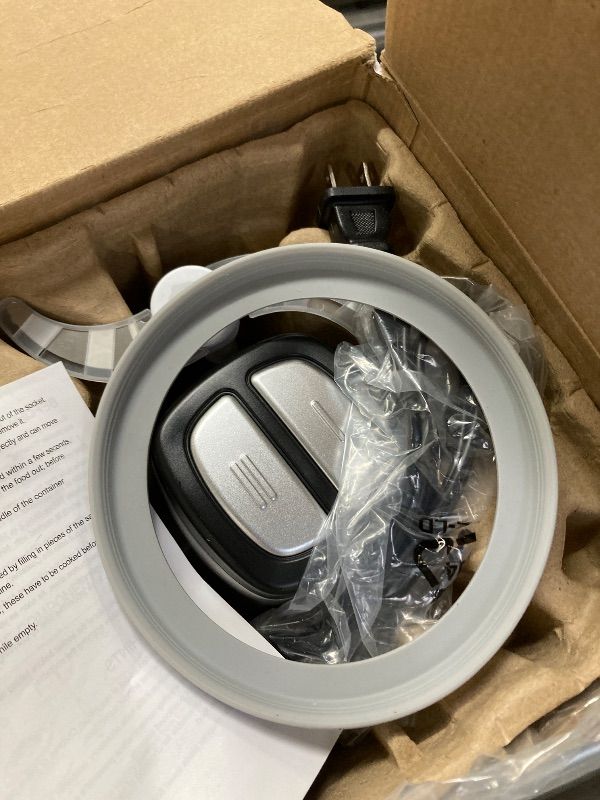 Photo 1 of ***MISSING LID-SELLING AS PARTS ONLY -*** ------ Electric Food Processor Vegetable Chopper, Kitchen Aid Easy Clean Meat Grinder with 2 Bowls (8 Cup Stainless Steel+8 Cup Glass), Small Food Mixer for Fruits/Meat/Nuts/Fish/Vegetable/Pet Food/Baby Food