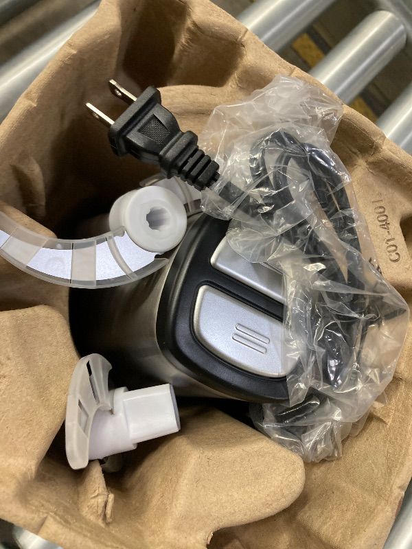 Photo 1 of ***MISSING LID-SELLING AS PARTS ONLY -*** ------ Electric Food Processor Vegetable Chopper, Kitchen Aid Easy Clean Meat Grinder with 2 Bowls (8 Cup Stainless Steel+8 Cup Glass), Small Food Mixer for Fruits/Meat/Nuts/Fish/Vegetable/Pet Food/Baby Food