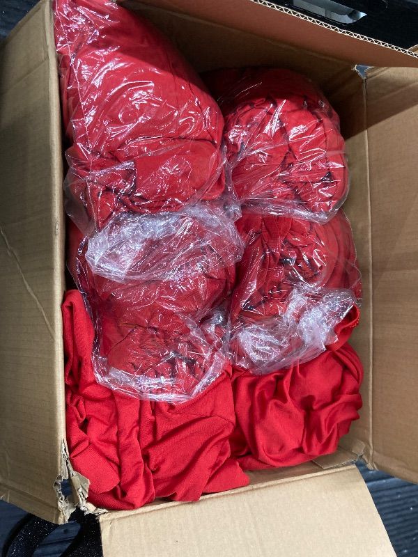 Photo 1 of ***COUNT VERIFIED***Enjoyidea Cocktail Table Covers-Spandex Round High Top Table Cloths 6 Pack 32x43 Inch-Red Stretch Fitted Christmas Tablecloth for Pub Bistro Highboy Party Event Banquet Height Folding Satnding Tables***COUNT VERIFIED***