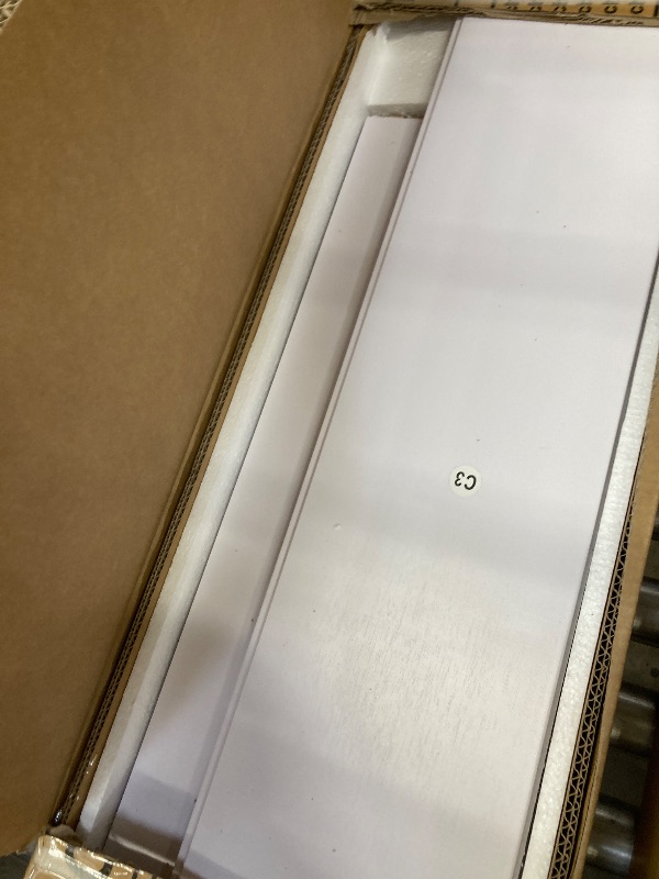 View 2 of ***MISSING HARDWARE***COSHOMER 32" x 84" Bypass Barn Door, Sliding Barn Door with 6FT Track Hardware Kit Included, H Shape Solid Core MDF Barn Doors, Waterproof PVC Surface, Save Space, Easy to Install, White***MISSING HARDWARE***