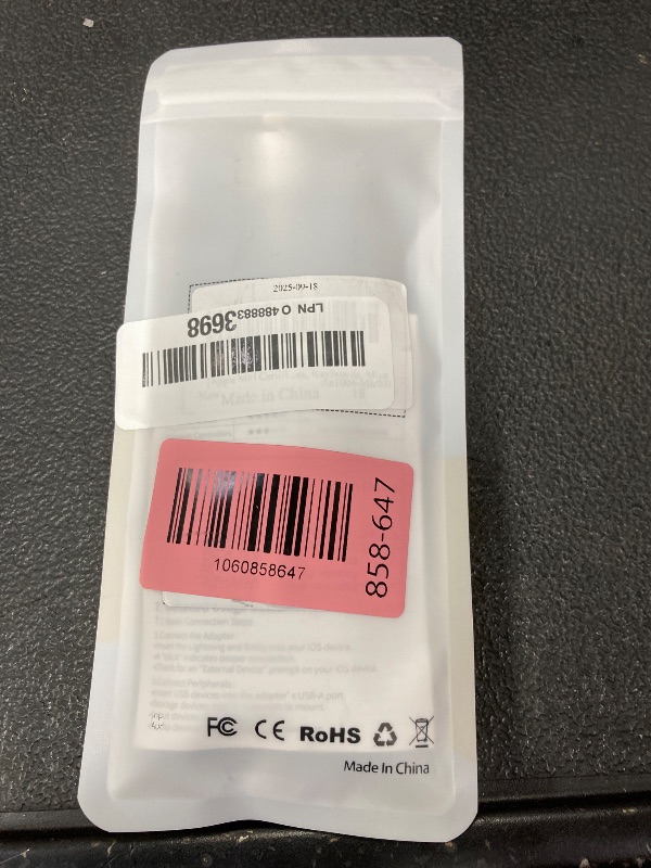 Photo 1 of [Apple MFi Certified] Lightning to USB Camera Adapter with Charging Port for iPhone, USB3 Female OTG Adapter Compatible with iPhone/iPad Card, Readers, USB Flash Drives, Keyboards, Mice