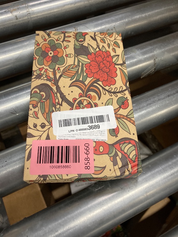 Photo 1 of [Full Camera Protection& Mechanical Lock]Magnetic Privacy Case for iPhone 15 Pro Max[Compatible with MagSafe][CD Metal Ring] Full Body Shockproof Metal Bumper, 9H Anti Peeping Glass Cover-Black