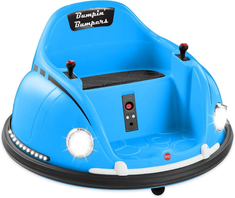 Photo 1 of
Best Choice Products 6V Electric Kids Ride On Bumpin Bumper Car, 1.5-6 Years Old, Parent Remote Control, 360 Degree Spin, Lights, Sounds - Light Blue