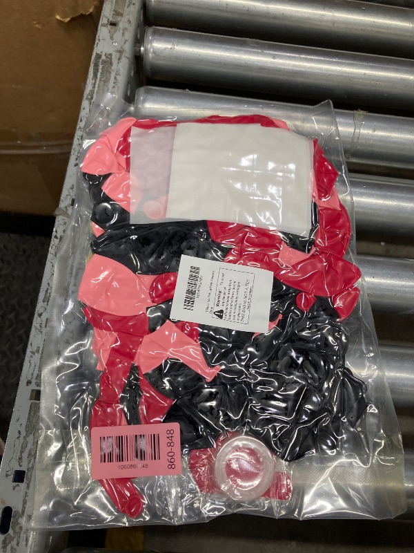 Photo 1 of 150pcs Hot Pink Black Balloon Arch Kit Party Decorations 18 12 10 5In Different Size Color Latex Confetti Balloons for Women Girl Birthday Bridal Baby Shower Wedding Party Supplies