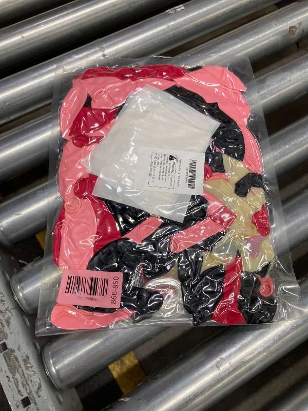 Photo 1 of 150pcs Hot Pink Black Balloon Arch Kit Party Decorations 18 12 10 5In Different Size Color Latex Confetti Balloons for Women Girl Birthday Bridal Baby Shower Wedding Party Supplies