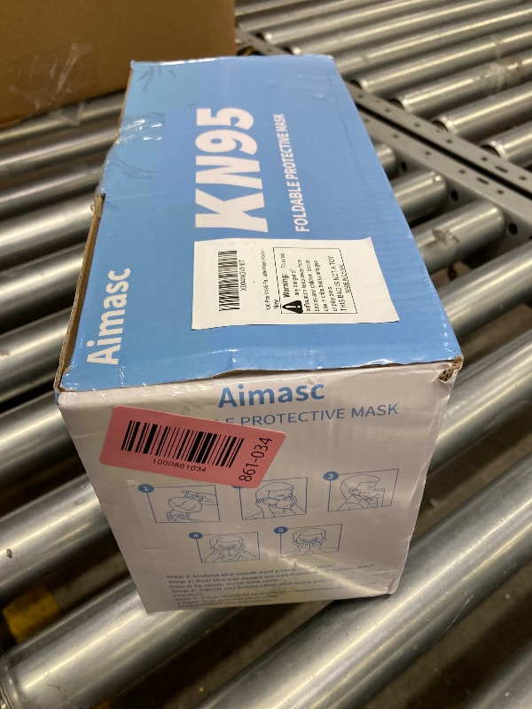 Photo 1 of 100 Pcs KN95 Face Mask,5 Layer Cup Masks, Filter Efficiency?95% Dust Safety Adults Disposable Protection Face Masks for Men & Women with 20 Adjustable Mask Holder