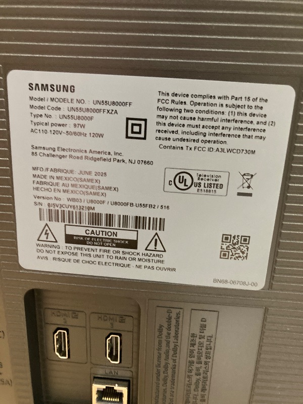 View 2 of ***BROKEN*NON RETURNABLE*NON REFUNADABLE*NO EXCEPTIONS***
Samsung 55-Inch Class Crystal UHD U8000F 4K Smart TV (2025 Model) Endless Free Content, Crystal Processor 4K, MetalStream Design, Knox Security, Compatible with Alexa***BROKEN*NON RETURNABLE*NON RE