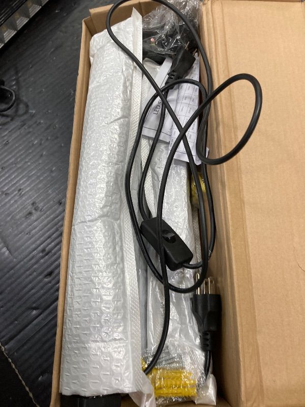 Photo 1 of ***17" LONG EACH***ZHPINGMX 3 Pack 24W LED Shop Light, Plug in Garage Light with 6.5FT Cord and On/Off Switch, 6000K 5400LM Work Shop Lighting for Garage Workshop Warehouse Factory Yard***17" LONG EACH***