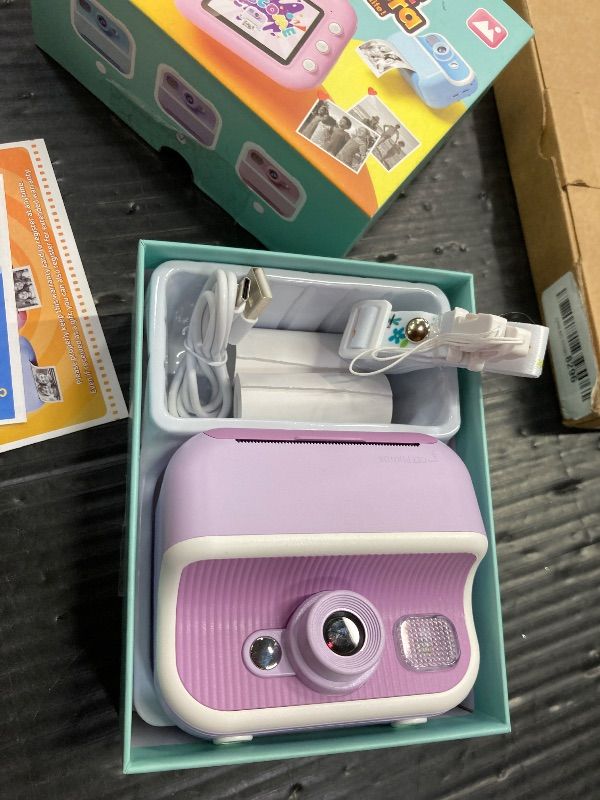 Photo 1 of ***WHAT YOU SEE IS EVERYTHING INCLUDED*NOTHING ELSE***Instant Camera, Front Rear Dual Selfie Kids Camera with 1080P Videos, Holiday Birthday Gifts for Kids Age 3-12, Toddler Portable Travel Print Digital Camera Toy for 4 5 6 7 8 9 Year Boys Girls***WHAT Y