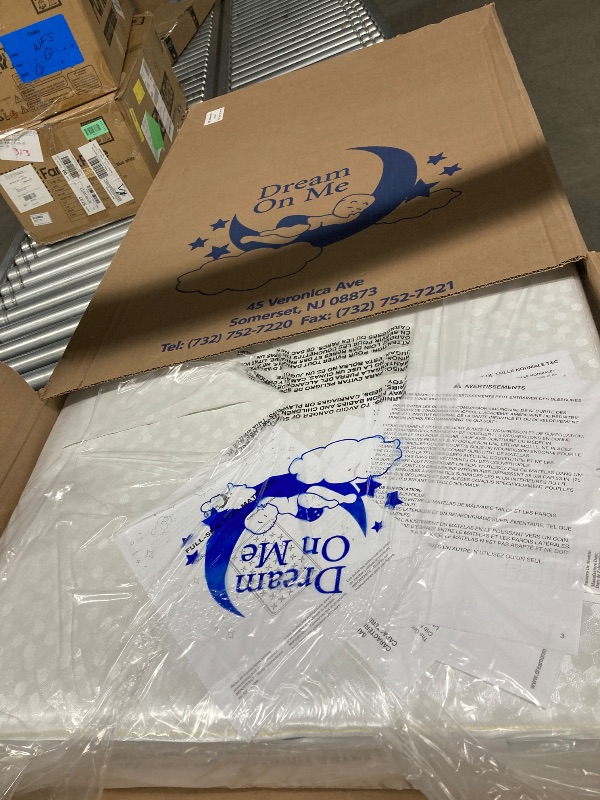 View 6 of **BOX CUTTER TEAR-SEE PIC***Dream On Me Honeycomb Orthopedic Firm Fiber Standard Baby Crib Mattress, Greenguard Gold and JPMA Certified, 5” Fiber Core Optimum Support, Fits Crib and Toddler Bed, Waterproof Vinyl Cover