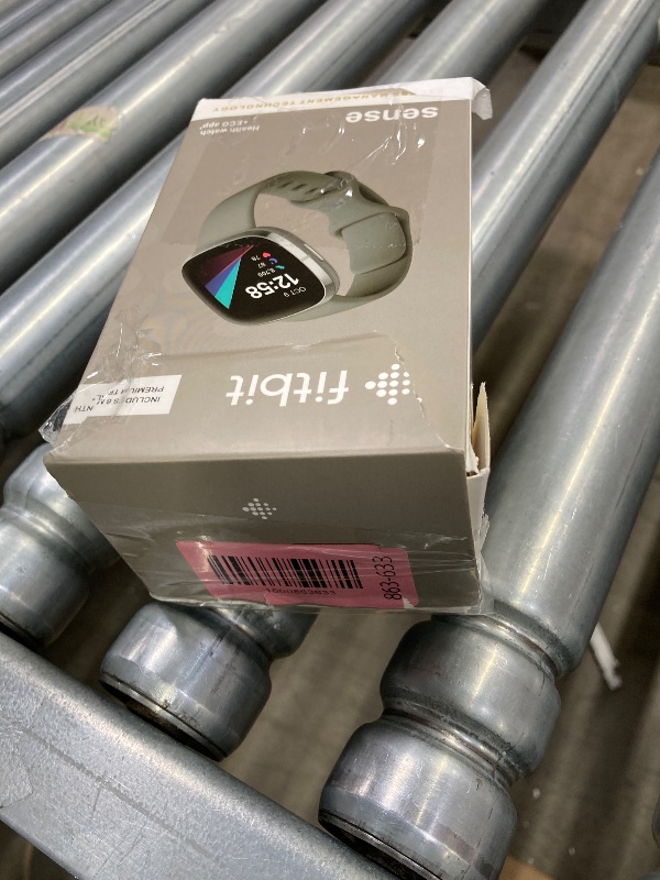 Photo 1 of **The battery is doesnt working good**Fitbit Sense Advanced Smartwatch with Tools for Heart Health, Stress Management & Skin Temperature Trends, Sage Grey/Silver, One Size (S & L Bands Included)