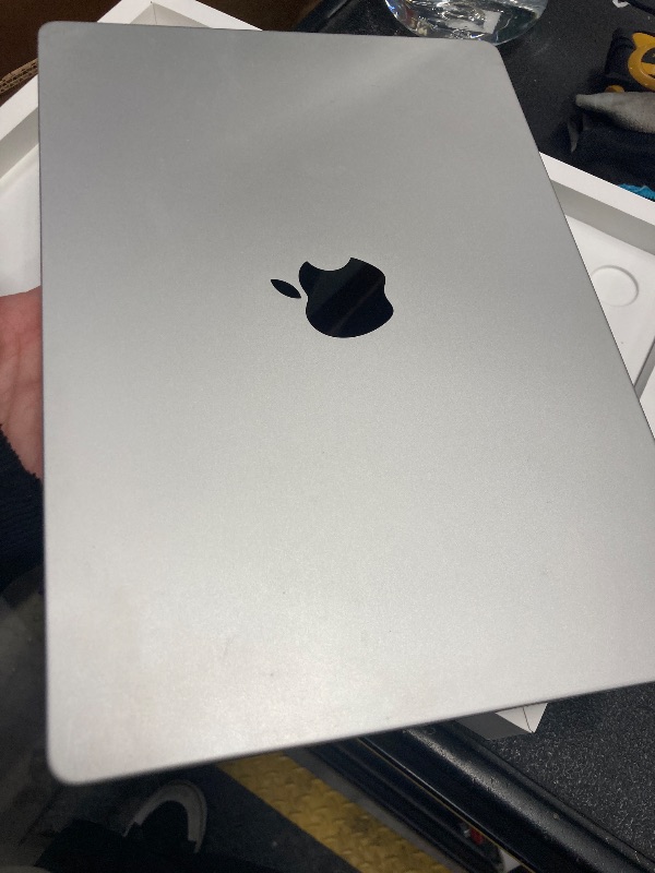 Photo 1 of **Missing Charger** Apple 2024 MacBook Pro Laptop with M4 Pro, 12?core CPU, 16?core GPU: Built for Apple Intelligence, 14.2-inch Liquid Retina XDR Display, 24GB Unified Memory, 512GB SSD Storage; Silver