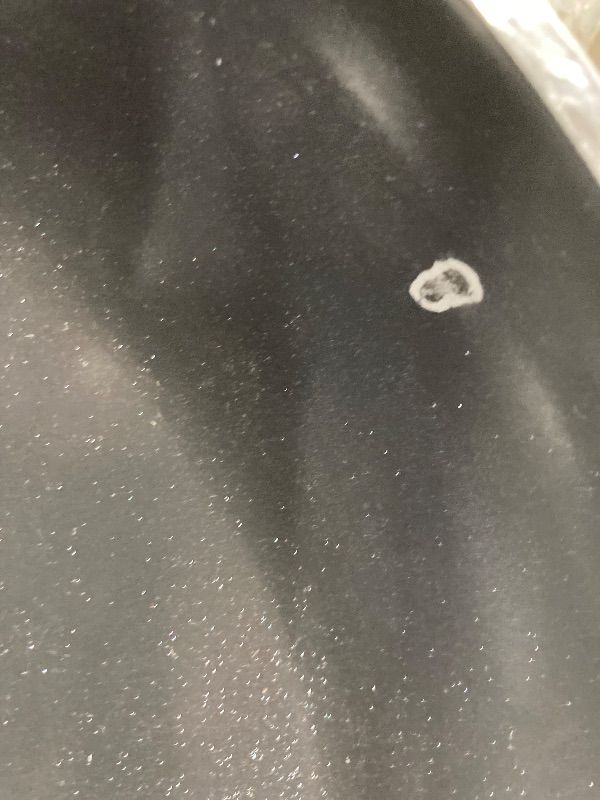 Photo 1 of **HAS SMALL CHIP ON PAN***Lumenflon Orfeo 9.5” Nonstick Frying Pan, Made in Italy, Diamond Ceramic PFAS-Free Cookware, Induction Ready, Scratch Resistant, Laser-Fused Surface for Durability, Dishwasher Safe, Black