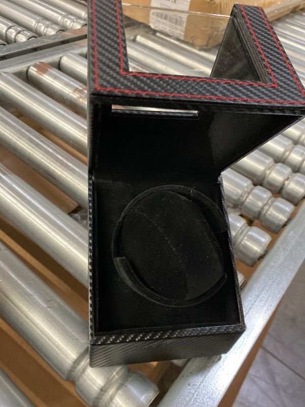 Photo 1 of **MISSING POWER PLUG**KAVYIA Automatic Watch Winder with Japanese Motor – Silent Adjustable Rotation, Premium PU Leather Exterior and Soft Flexible Watch Pillows, for Father's Day Gift for Him, Christmas Gift