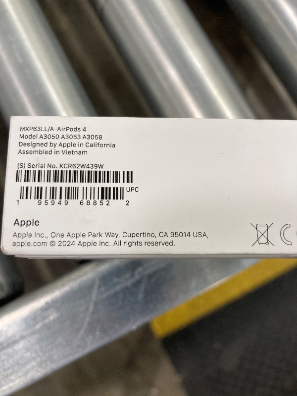 Photo 1 of **factory sealed, its not permitted to Return, Not Refund**Apple AirPods 4 Wireless Earbuds, Bluetooth Headphones, Personalized Spatial Audio, Sweat and Water Resistant, USB-C Charging Case, H2 Chip, Up to 30 Hours of Battery Life, Effortless Setup for iP