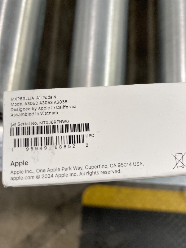 Photo 1 of **Factory Sealed. its not permitted to Return, Not Refund**Apple AirPods 4 Wireless Earbuds, Bluetooth Headphones, Personalized Spatial Audio, Sweat and Water Resistant, USB-C Charging Case, H2 Chip, Up to 30 Hours of Battery Life, Effortless Setup for iP