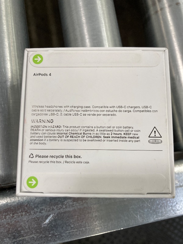 Photo 1 of **Factory Sealed. its not permitted to Return, Not Refund**Apple AirPods 4 Wireless Earbuds, Bluetooth Headphones, Personalized Spatial Audio, Sweat and Water Resistant, USB-C Charging Case, H2 Chip, Up to 30 Hours of Battery Life, Effortless Setup for iP