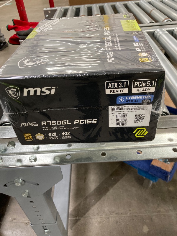 Photo 1 of **Factory Sealed, its not permitted to Return, Not Refund**MSI MAG A750GL PCIE5, Fully Modular Compact Gaming 750W Power Supply, 80+ Gold, ATX 3.1 & PCIe 5.1 Ready, Native Dual-Color 12V-2x6 Cable, 10 Year Warranty