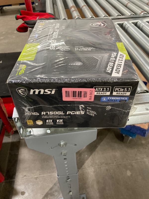 Photo 1 of **Factory Sealed, its not permitted to Return, Not Refund**MSI MAG A750GL PCIE5, Fully Modular Compact Gaming 750W Power Supply, 80+ Gold, ATX 3.1 & PCIe 5.1 Ready, Native Dual-Color 12V-2x6 Cable, 10 Year Warranty