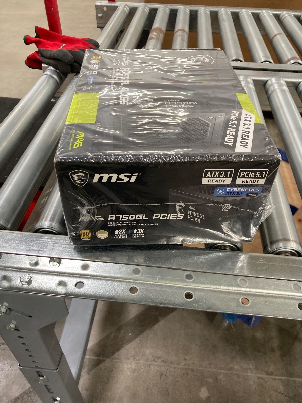 Photo 1 of **Factory Sealed, its not permitted to Return, Not Refund**MSI MAG A750GL PCIE5, Fully Modular Compact Gaming 750W Power Supply, 80+ Gold, ATX 3.1 & PCIe 5.1 Ready, Native Dual-Color 12V-2x6 Cable, 10 Year Warranty
