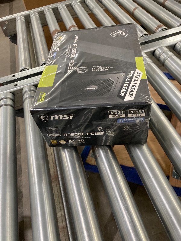 Photo 1 of **Factory Sealed, is not permitted to Return, Not Refund**MSI MAG A750GL PCIE5, Fully Modular Compact Gaming 750W Power Supply, 80+ Gold, ATX 3.1 & PCIe 5.1 Ready, Native Dual-Color 12V-2x6 Cable, 10 Year Warranty