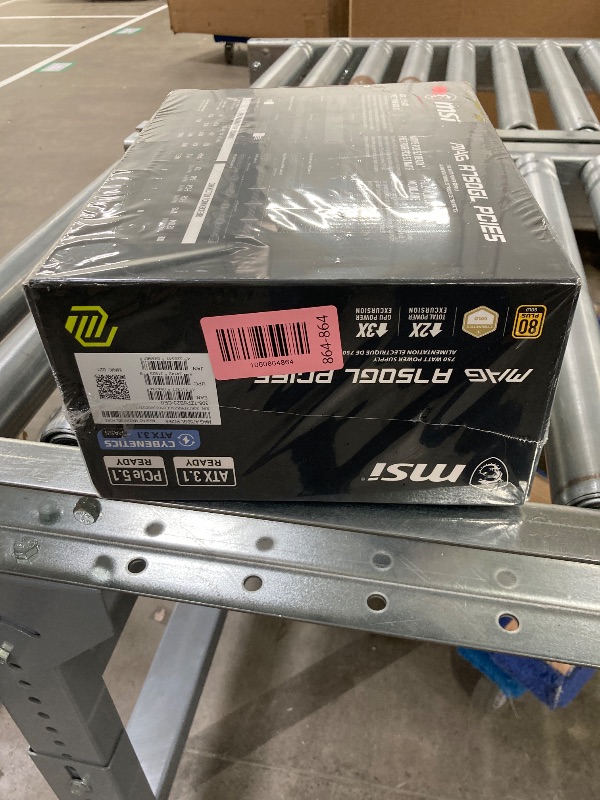 Photo 1 of **Factory Sealed, is not permitted to Return, Not Refund**MSI MAG A750GL PCIE5, Fully Modular Compact Gaming 750W Power Supply, 80+ Gold, ATX 3.1 & PCIe 5.1 Ready, Native Dual-Color 12V-2x6 Cable, 10 Year Warranty