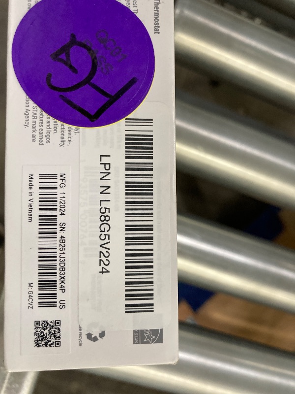 Photo 1 of **Factory Sealed, its not permitted to Return, Not Refund**Google Nest Thermostat - Smart Thermostat for Home - Programmable Wifi Thermostat - Snow