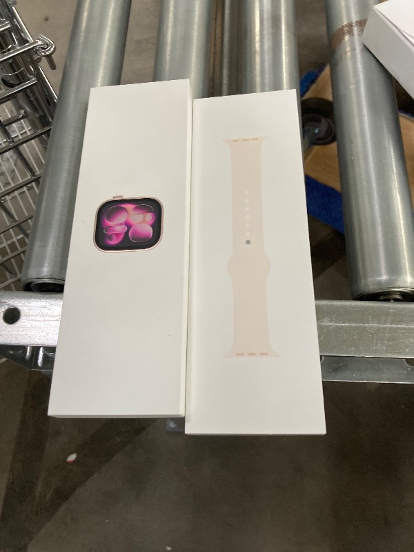 Photo 1 of **Factory Sealed, its not permitted to Return, Not Refund, the first box is opened, but the second box  Sealed**Apple Watch Series 11 [GPS 42mm] Smartwatch with Rose Gold Aluminum Case with Light Blush Sport Band - S/M. Sleep Score, Fitness Tracker, Healt