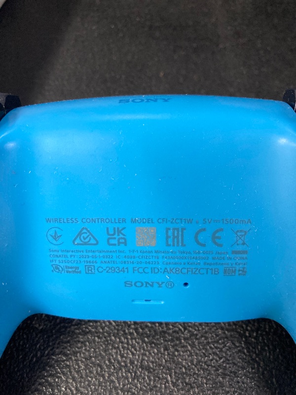 Photo 1 of **Missing charger**PlayStation DualSense™ Wireless Controller – Starlight Blue - For PS5, PC, MAC & Mobile