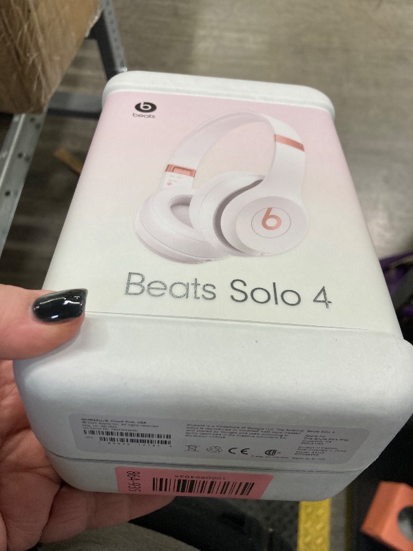 Photo 1 of ***********FACTORY SEALED, NO RETURNS, NO REFUNDS IF OPENED ****** Beats Solo 4 - Wireless On-Ear Bluetooth Headphones, Up to 50-Hour Battery Life, Ultra-Lightweight Comfort, Powerful and Balanced Sound, Apple & Android Compatible - Cloud Pink   *********