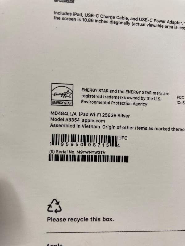 Photo 1 of ***********FACTORY SEALED, NO RETURNS, NO REFUNDS IF OPENED ********Apple iPad 11-inch: A16 chip, 11-inch Model, Liquid Retina Display, 256GB, Wi-Fi 6, 12MP Front/12MP Back Camera, Touch ID, All-Day Battery Life — Silver***********FACTORY SEALED, NO RETUR
