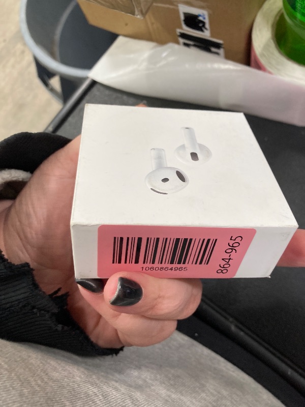Photo 1 of *** FACTORY SEALED, NO RETURNS , NO REFUNDS IF OPENED *** Apple AirPods 4 Wireless Earbuds, Bluetooth Headphones, with Active Noise Cancellation, Adaptive, Transparency Mode, Personalized Spatial Audio, USB-C Charging Case, Wireless Charging, H2 Chip